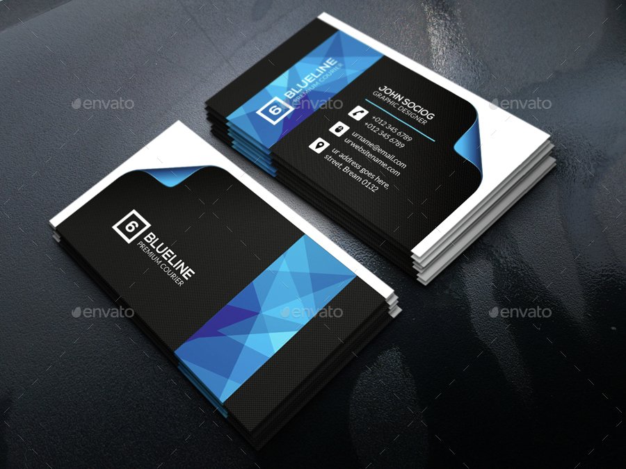Courier Business Card by axnorpix GraphicRiver